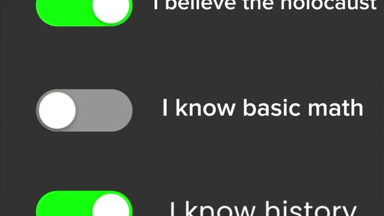 “I believe the Holocaust”