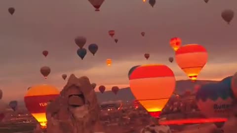 Hot air balloons festival