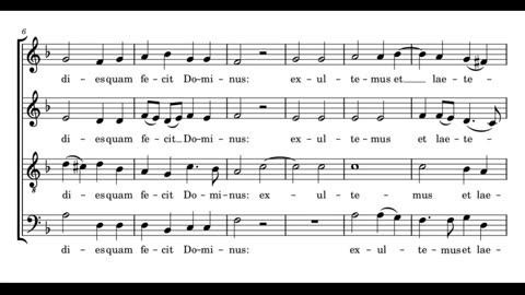 Haec dies (a 4)