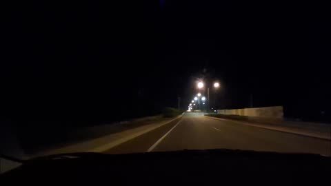 Winter Night Drive. Cold Silence on Wanneroo Road and Connolly Drive. North Perth