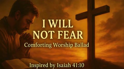 🎵 I Will Not Fear | Comforting Worship Ballad 🙏 Inspired by Isaiah 41:10 | Trust in God’s Presence