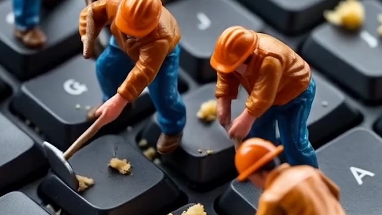 Little workers take on giant working! ♻️ Watch as they workers🎁🍔🥮 #shortvideo #shorts #ai 02