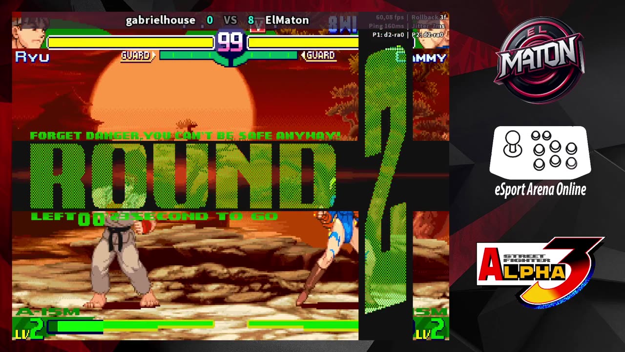 Street Fighter Alpha 3 • Luchas en linea • "GabrielHouse" vs "ElMaton" • #casualplay (2025/04/02)
