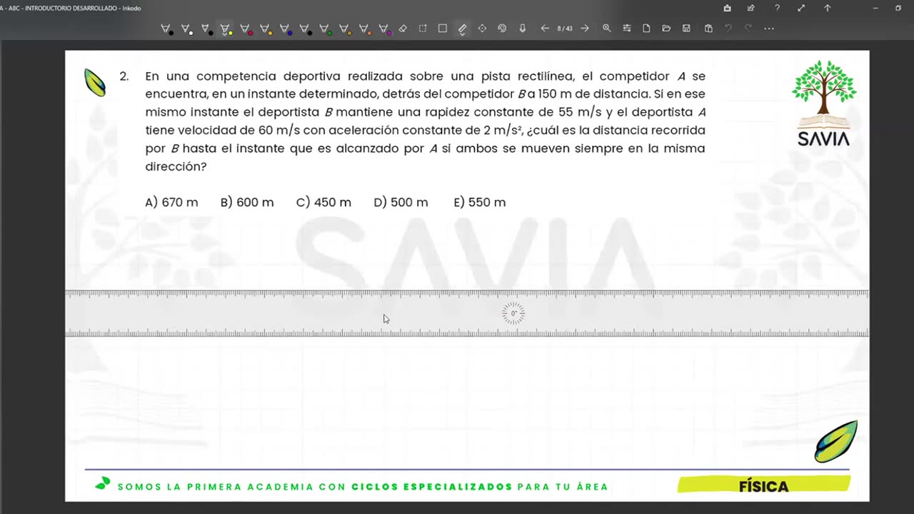 SAVIA REGULAR 2025 | Introductorio | Física S1