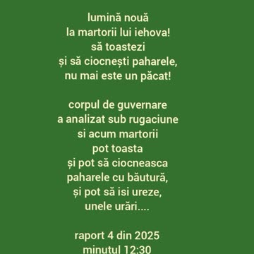 schimbari de reguli in religia martorii lui iehova