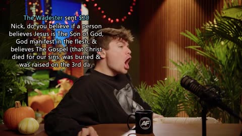 Alleged Christian, Nick Fuentes, denies Jesus... says NO when asked question about if Jesus is the Son of God....