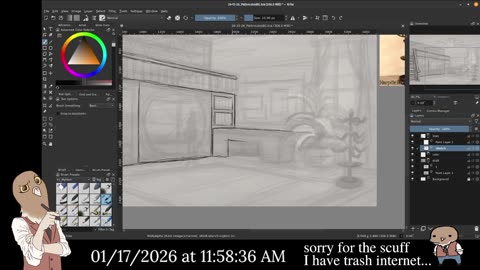 Chill and Draw || Cooking up my background part 2