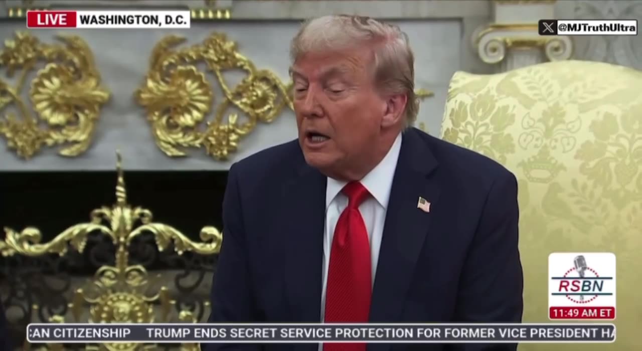 Trump asked about China, Russia, NK, conspiring against the US