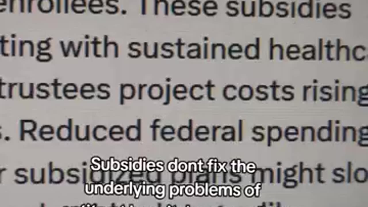 CHEF'S KISS on Schumer Shutdown SNAP EBT ACA Subsidies INFLATE COSTS of Healthcare yo Donald Trump