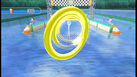Wii Play: Motion - Two-Player Skip Skimmer Score Mode