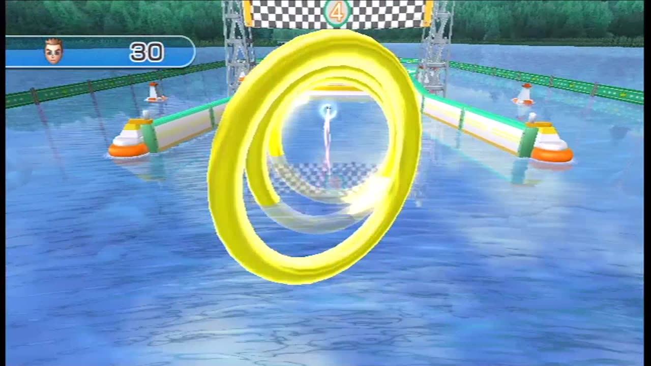 Wii Play: Motion - Two-Player Skip Skimmer Score Mode