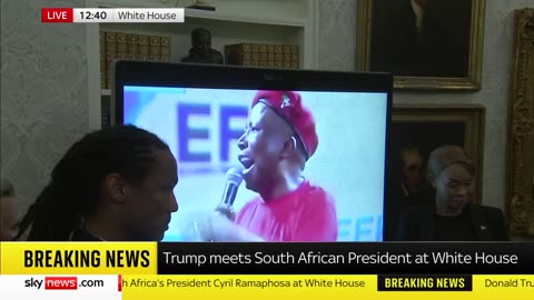 Trump confronts the President of South Africa directly murder of white farmers