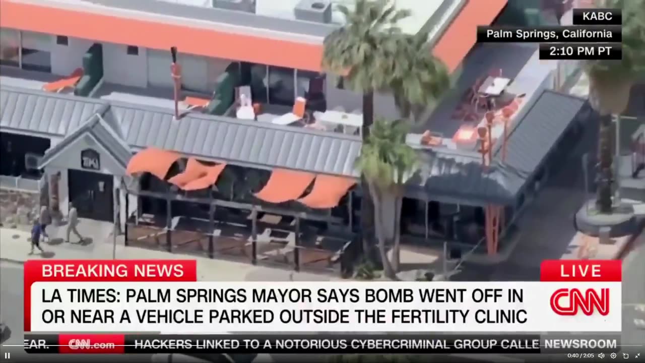 The Mayor of Palm Springs - the explosion at a fertility clinic was CAR BOMB.
