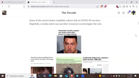 Covid19 mRNA ‘Vaccines’ Caused ‘Alarming’ Surge in Violent Behavior, Homicidal Tendencies