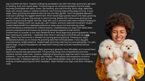 Full Grooming vs. Basic Grooming: Which is Right for Your Dog?-Pets Workshop