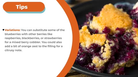 A Simple Blueberry Cobbler Recipe: Sweet and Savory