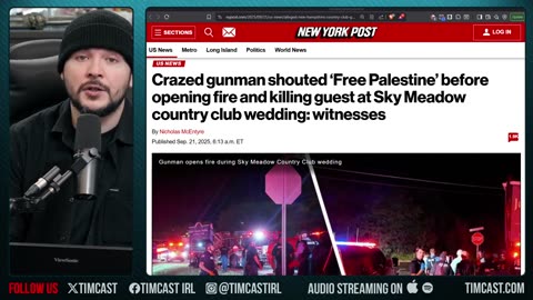 Shooter Yelled Free Palestine Before Killing Man At Wedding | Tim Pool 