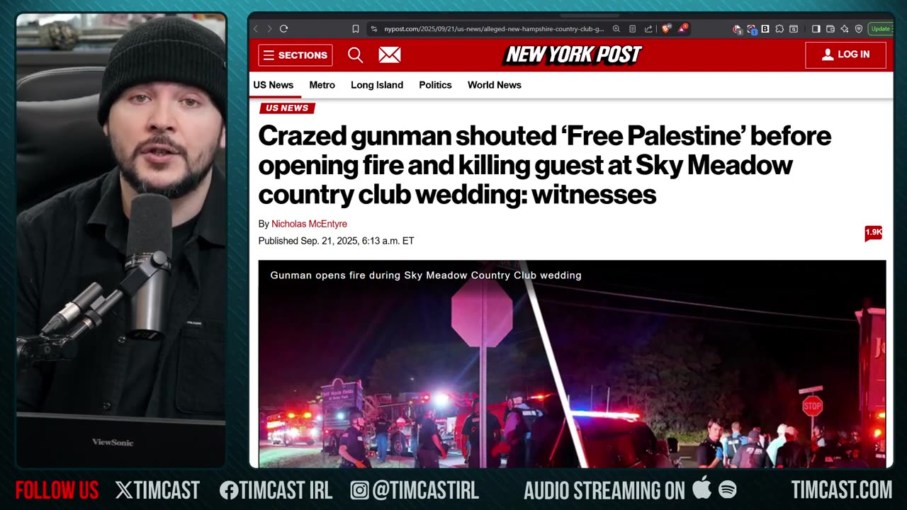 Shooter Yelled Free Palestine Before Killing Man At Wedding | Tim Pool
