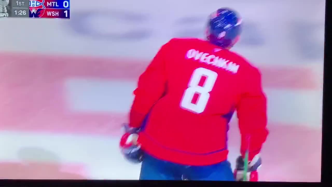 Capitals RW #8 Alex Ovechkin PP🥅(1)🏒Snap-Shot Goal