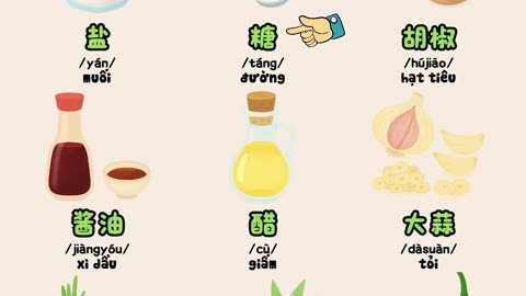 🧂Từ vựng tiếng Trung chủ đề 调味料 /tiáowèiliào/ – gia vị - bacnhabook.vn 🧂