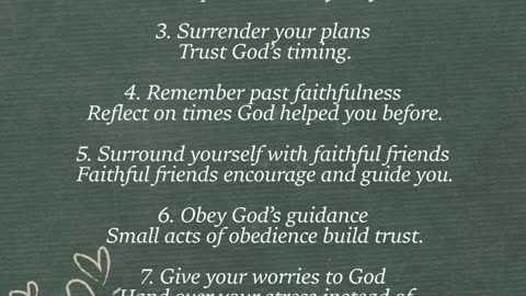 Top 8 Ways to Trust God