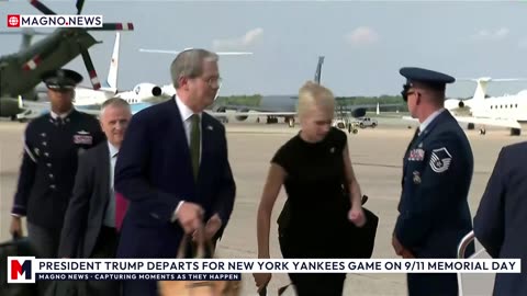 🇺🇸 President Trump Departs for New York to Attend ⚾ Yankees Game on 9/11 Memorial Day [LIVE]