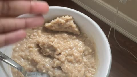 Fly Buried By Fresh Oatmeal