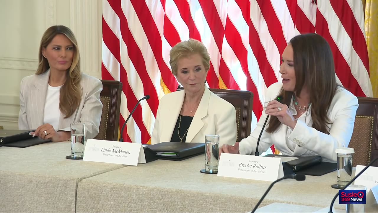 First Lady Melania Trump Hosts a Meeting of the White House Task Force on AI Education