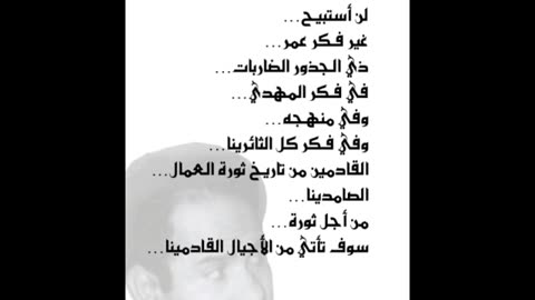 عمر ليس في لحده عمر ليس في لحده... عمر لم يمت... محمد الحنفي