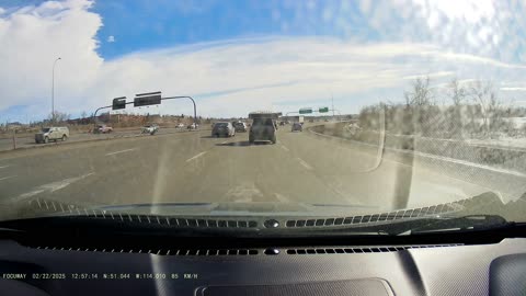 Mattress Nearly Flies Off Vehicle Into Traffic