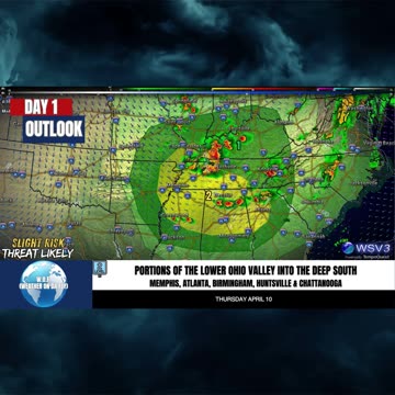 🌩️ Convective Outlook Day 1: Threat Likely! 4/10/25 #shorts #weatherupdate