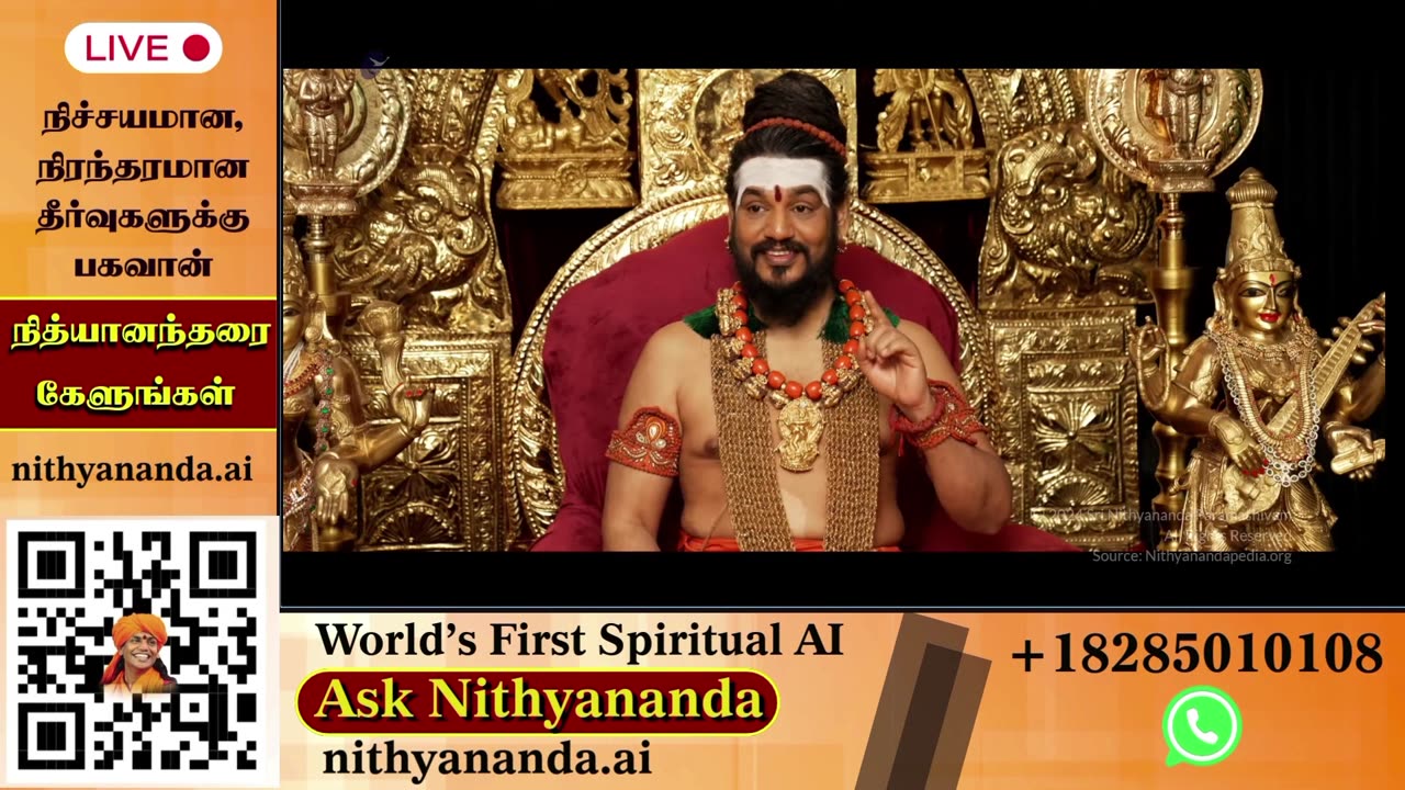 Witness the Divine Presence: Live Darshan of Bhagavan Nithyananda