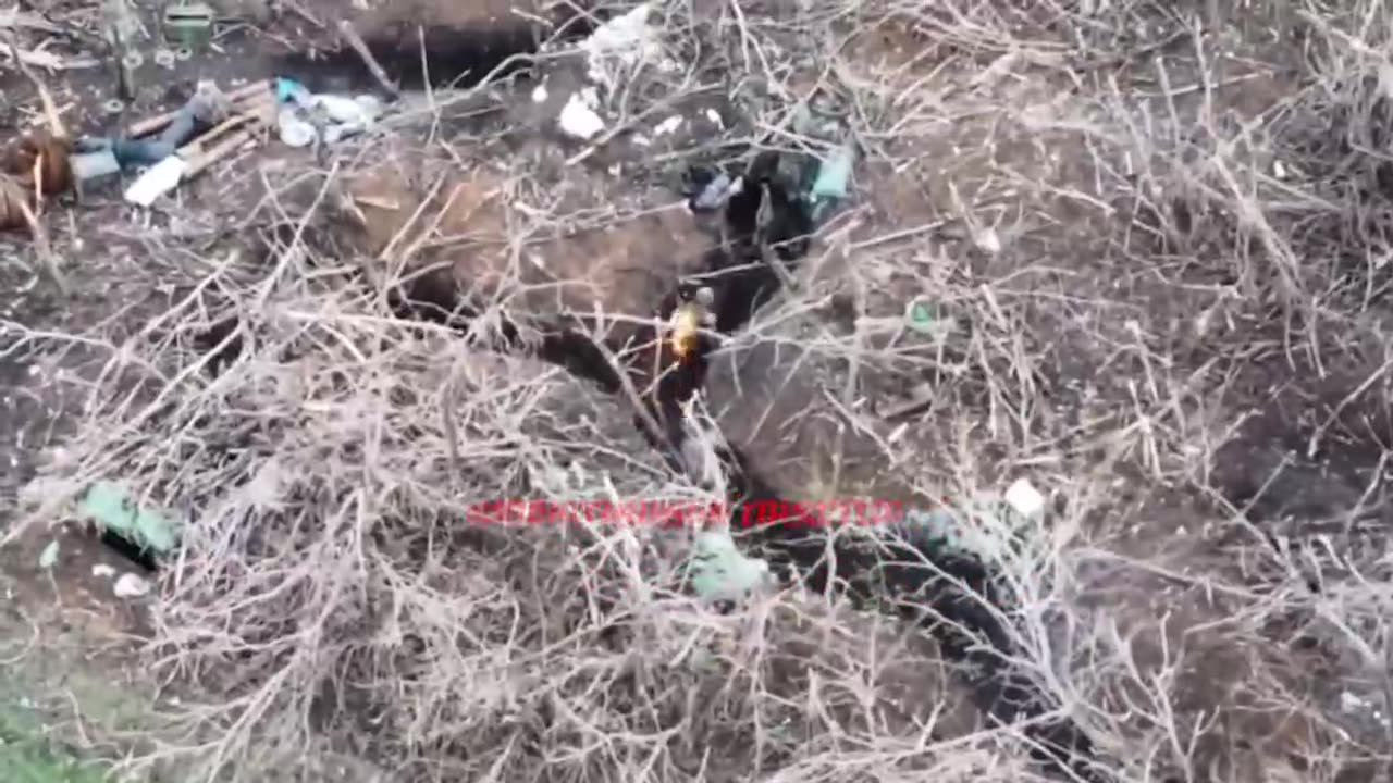 Drone Strike Set a Ukrainian on Fire