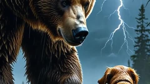 “Dog Saves Bear Cub in Snowstorm #dogfails #barkingbliss #slowmo #dogcoach #cute #pets #facts