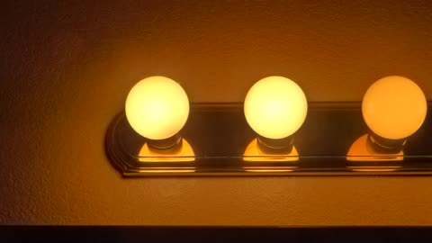 Lights in motel room