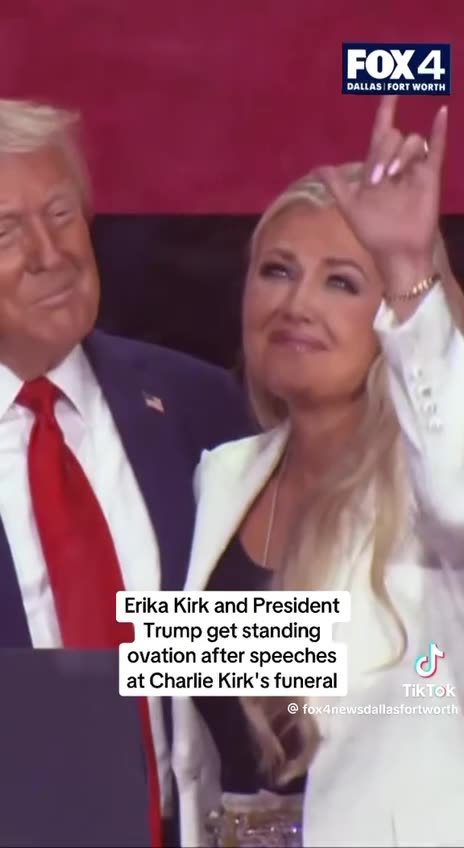 Erika Kirk Flashed Baphomet Hand sign