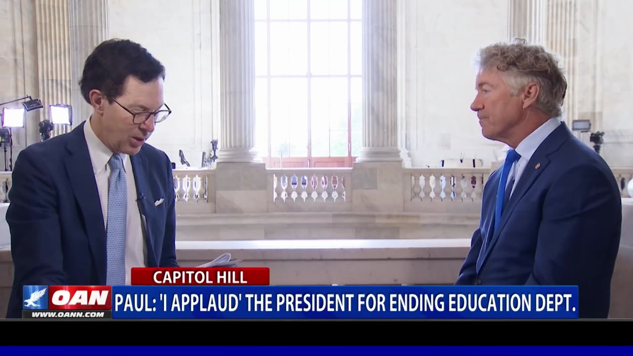 Paul: "I Applaud” The President For Ending The Education Dept.
