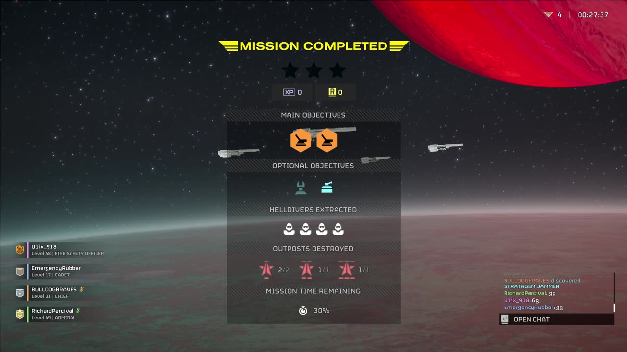 Helldivers 2 Red Sand Morale Officer