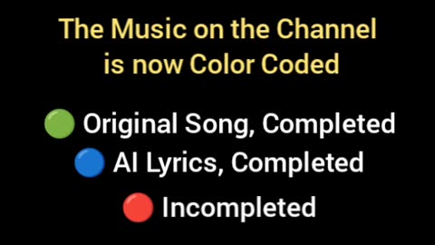The Music On The Channel Is Now Color Coded