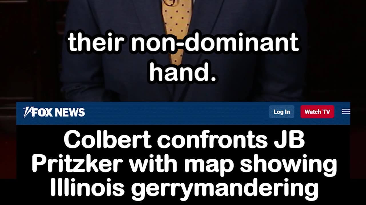 Stephen Colbert Confronts JB Pritzker with Map Showing Illinois Gerrymandering