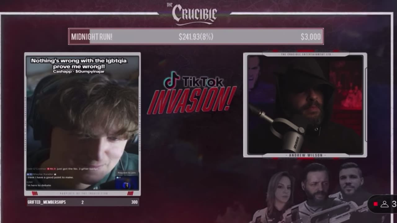 My first appearance on ‘The Crucible’ Tik Tok Invasion