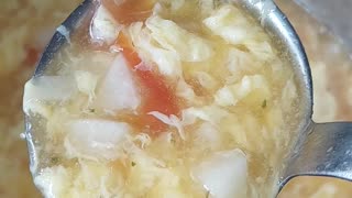 Secret Egg Drop Soup Ingredient! healthy soup ready in 15 minutes only! #tiffyycooks #TwoPlaidAprons