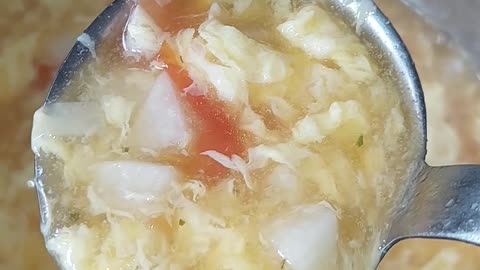 Secret Egg Drop Soup Ingredient! healthy soup ready in 15 minutes only! #tiffyycooks #TwoPlaidAprons