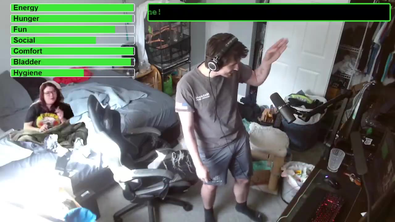 Brookiebabe420 does a backflip in Bedroom_3 at Grizzway's house