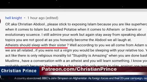Christian prince Bud look what happened here