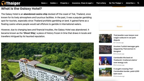 Master GongSun Taoism - Taoism Applied to News - The ghost ship in Trat