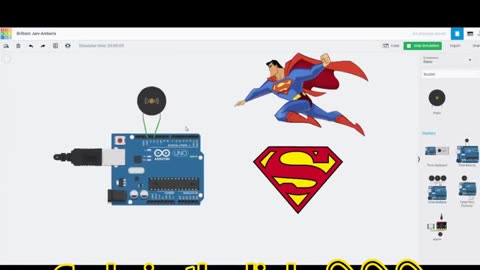 #Arduino Playing Superman Theme on #Tinkercad #AeroArduino