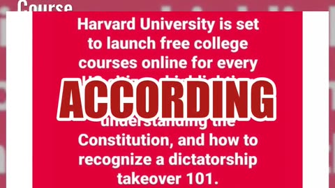 Fact Check: Harvard Is NOT Launching Free Online Courses About Recognizing Dictatorship Due To Trump