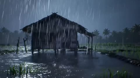 Intense Rainfall & Sounds for Ultimate Relaxation & Deep Sleep | Soothing ASMR Nature Ambience