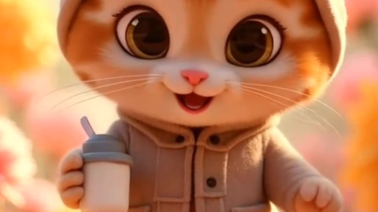 Cutest Walking Kitten Ever! πΌπ With Style and Swagger